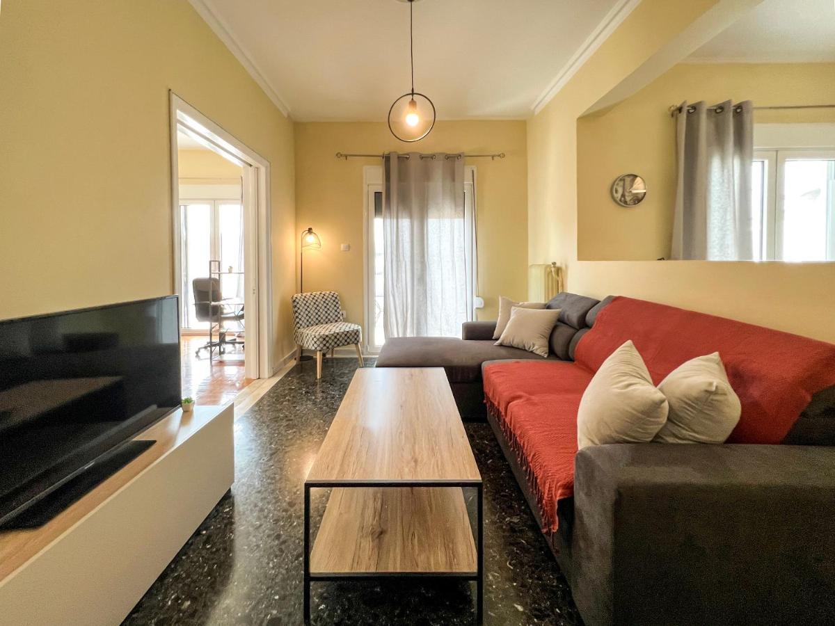 Chiou Spacious 90Sqm Apt In Athens Luaran gambar