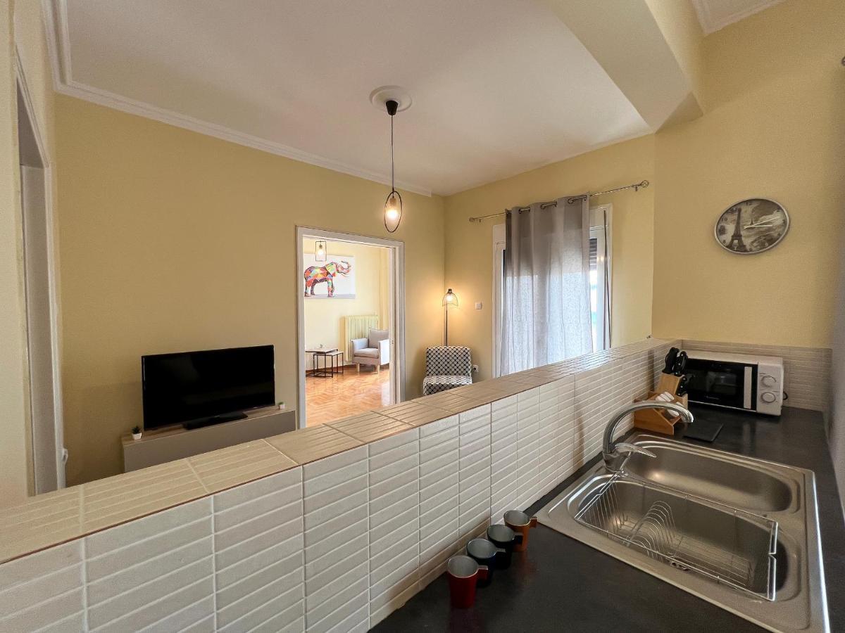 Chiou Spacious 90Sqm Apt In Athens Luaran gambar